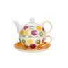 Tea For One Frutas amarillas en porcelana decorada