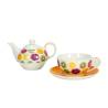 Tea For One Frutas amarillas en porcelana decorada