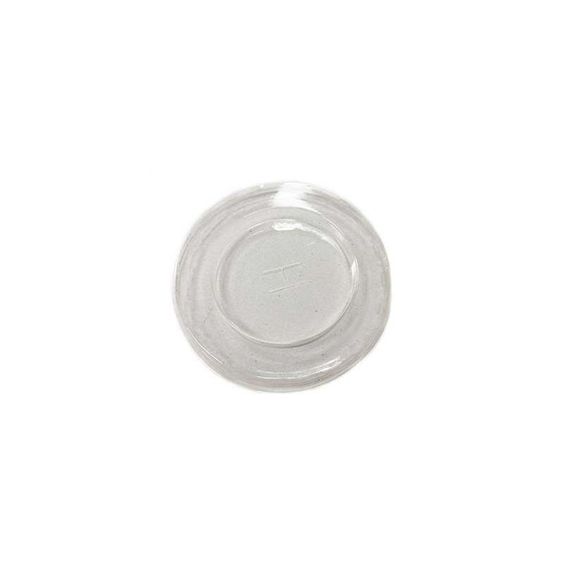 Tapa desechable con agujero pla transparente cm 9