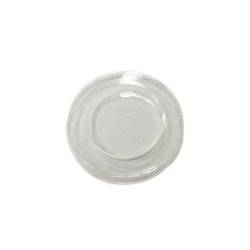 Tapa desechable con agujero pla transparente cm 10,5