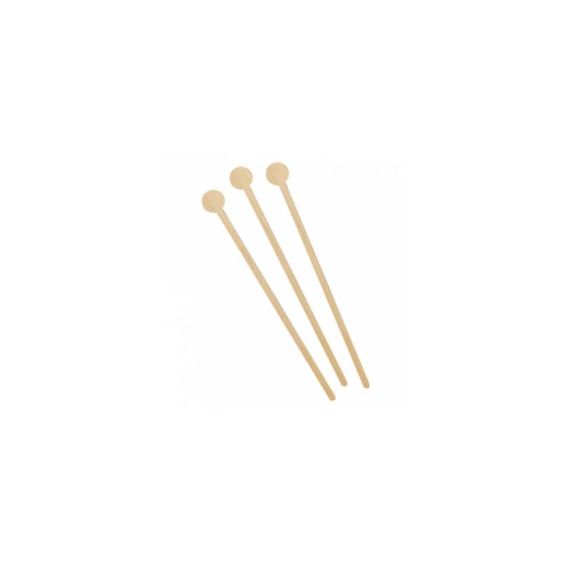 Long agitateur en bois naturel 15 cm