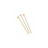 Agitador largo de madera natural 15 cm