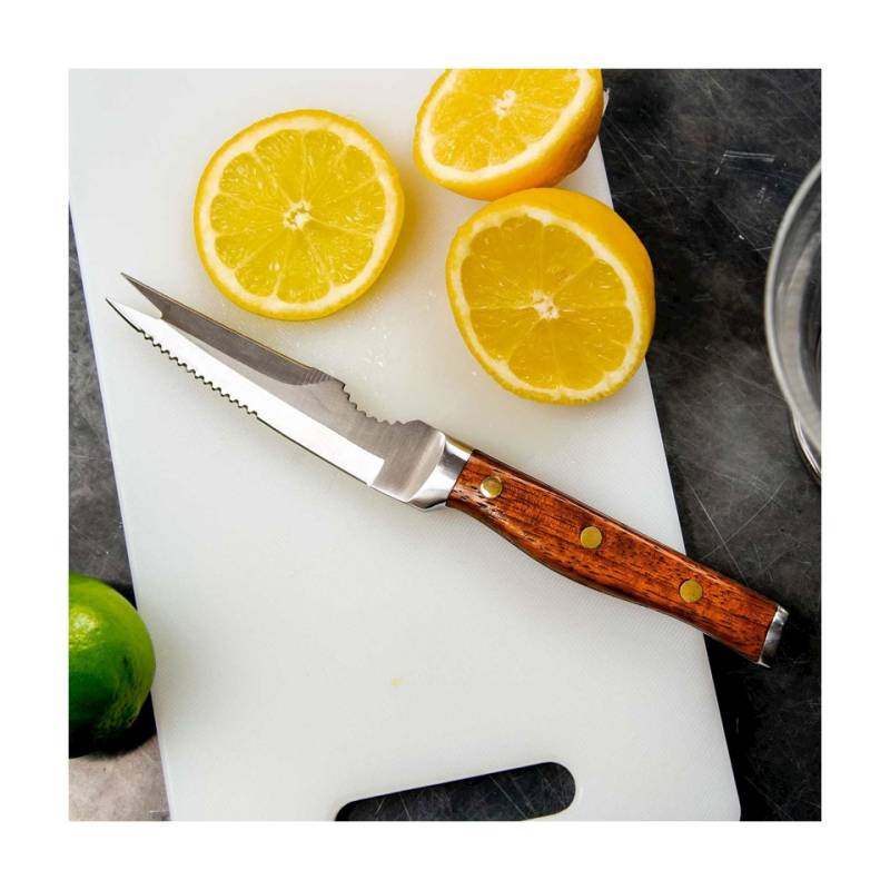 Cuchillo para cítricos Coley Urban Bar de acero con mango de madera cm 21