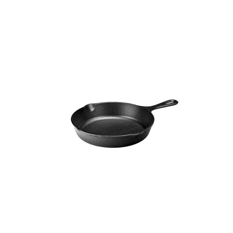 Sartén Lodge redonda de hierro fundido negro de 1 mango 23,2 cm
