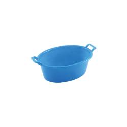 Vasque ovale en abs bleu 20x14.5 cm