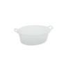 Lavabo ovalado en abs transparente frost 20x14,5 cm