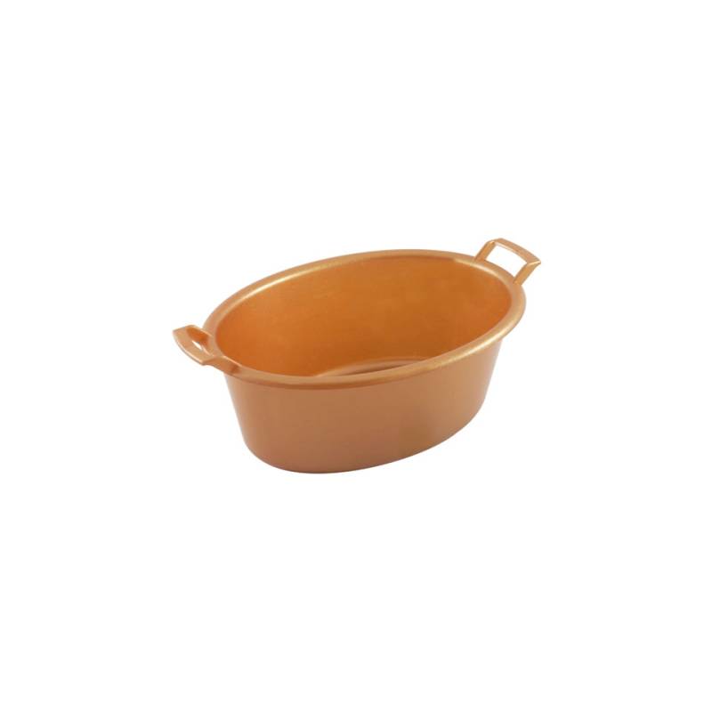 Lavabo ovalado de abs cobreado 20x14,5 cm