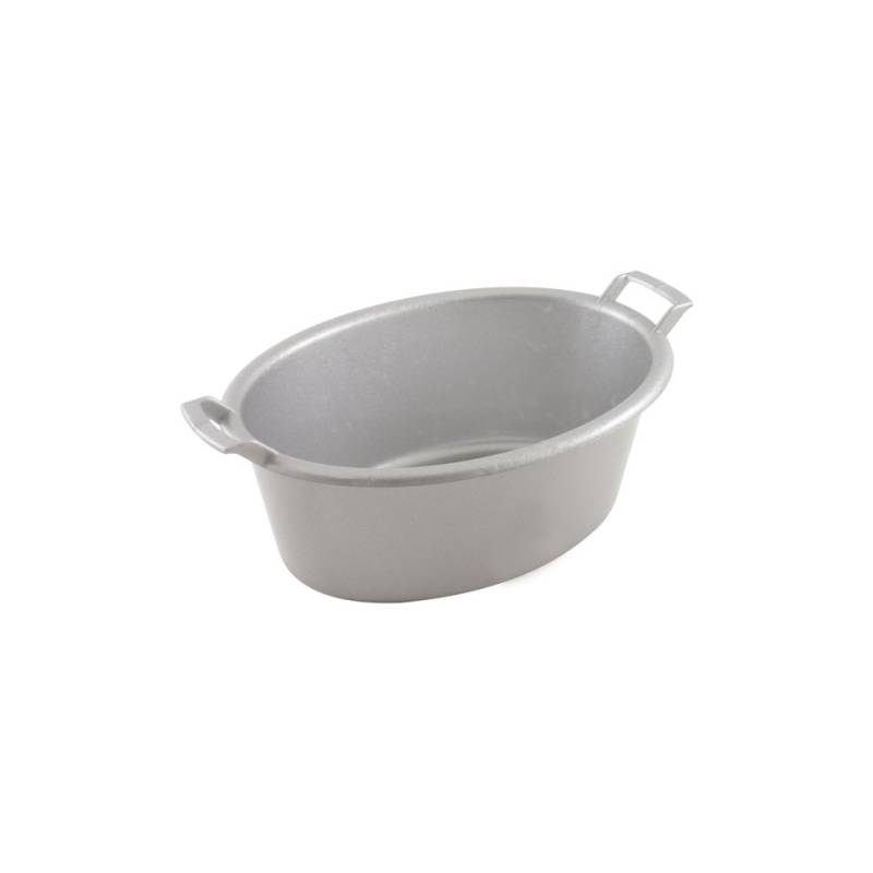 Lavabo ovalado en abs plata 20x14,5 cm