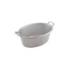 Lavabo ovalado en abs plata 20x14,5 cm