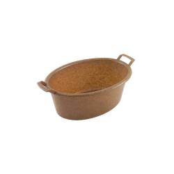 Vasque ovale en abs eco wood 20x14.5 cm
