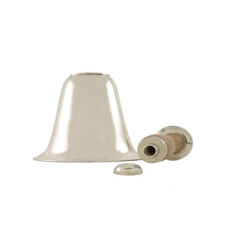 Agitador de campana vintage de acero plateado cl 80