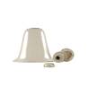 Shaker vintage en forme de cloche en acier argenté cl 80