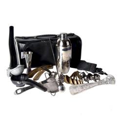 Estuche de camarero Cube Luxury de nailon negro