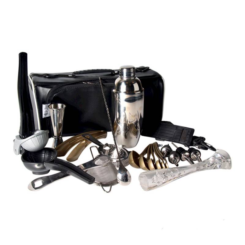 Estuche de camarero Cube Luxury de nailon negro