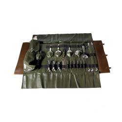 Rollo de barman de lujo en ecopiel marrón