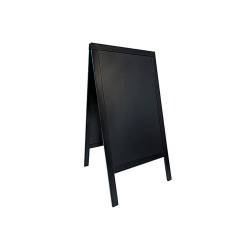 Tablero de madera negro de doble cara 125x69 cm