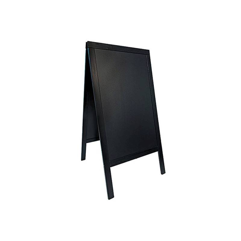 Tablero de madera negro de doble cara 125x69 cm