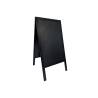 Tablero de madera negro de doble cara 125x69 cm