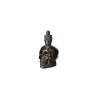 Dash bottle with dropper Skull black glass cl 3