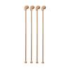 Agitateur tête de mort en acier cuivré 18,5 cm