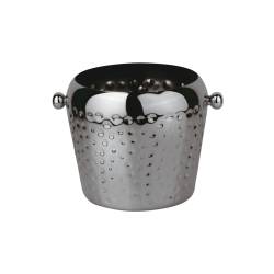 Seau à glace en acier martelé noir lt 2