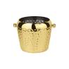 Cubitera de acero dorado martillado lt 2