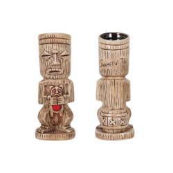Tasse Shameful Tiki en porcelaine beige cl 38