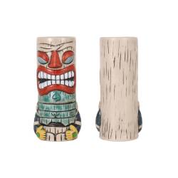 Tasse Tiki arc-en-ciel en porcelaine multicolore cl 60