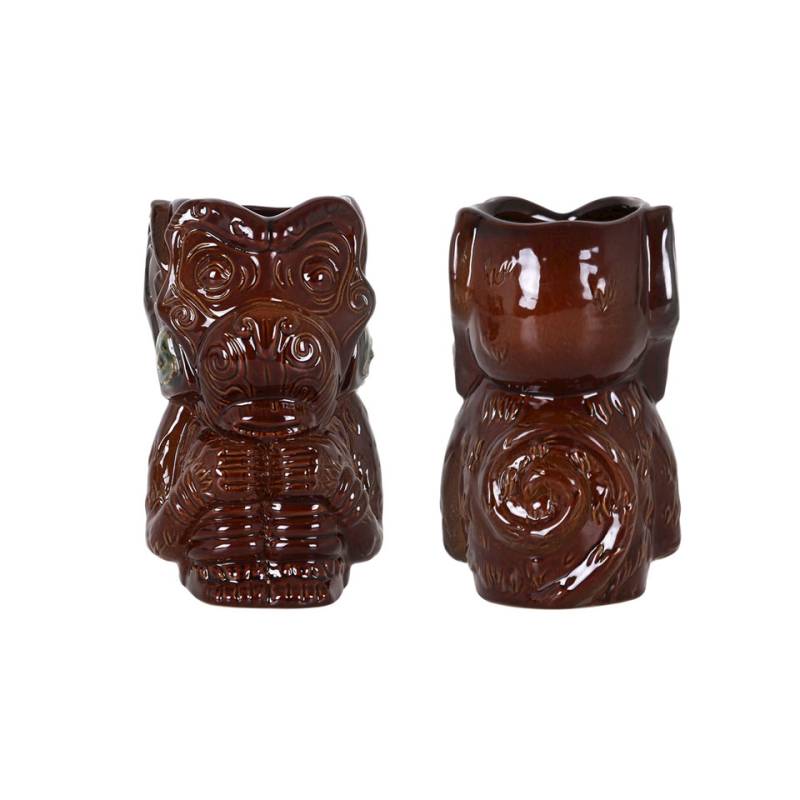 Mug Tiki Singe porcelaine marron cl 42