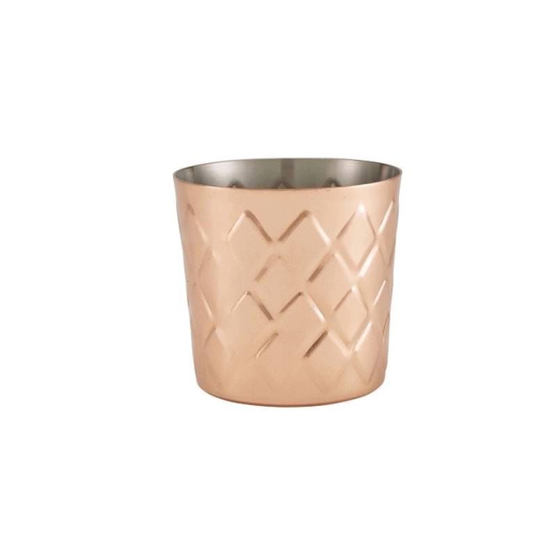 Taza de aperitivo de acero diamantado 8,5x8,5 cm