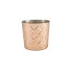 Mug apéritif en acier diamanté verre 8.5x8.5 cm