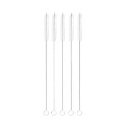 Cepillo reutilizable para pajitas de acero y nailon de 21 cm