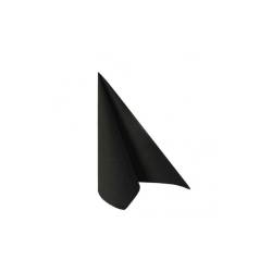 Serviette de table Bio noire en spunlace 40x40 cm