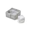 Moule à glaçons 4 cubes Urban Bar silicone gris cm 4,5