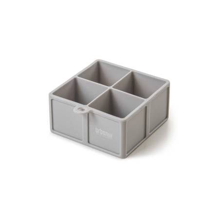 Moule à glaçons 4 cubes Urban Bar silicone gris cm 4,5