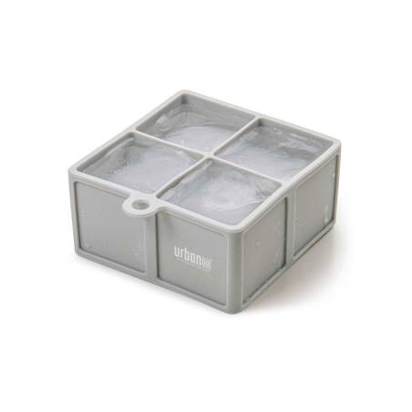Moule à glaçons 4 cubes Urban Bar silicone gris cm 4,5