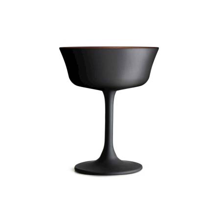 Retro Fizz Urban Bar Cup en verre noir et bronze cl 26
