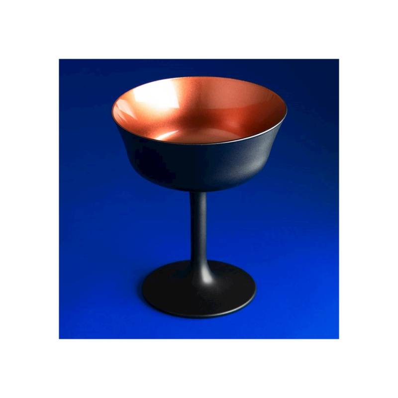 Copa de bar Retro Fizz Urban de cristal negro y bronce cl 26