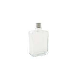 Bouteille carrée en verre avec bouchon cl 10