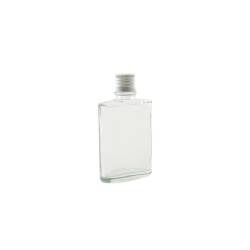 Botella de vidrio ovalada con tapón cl 5