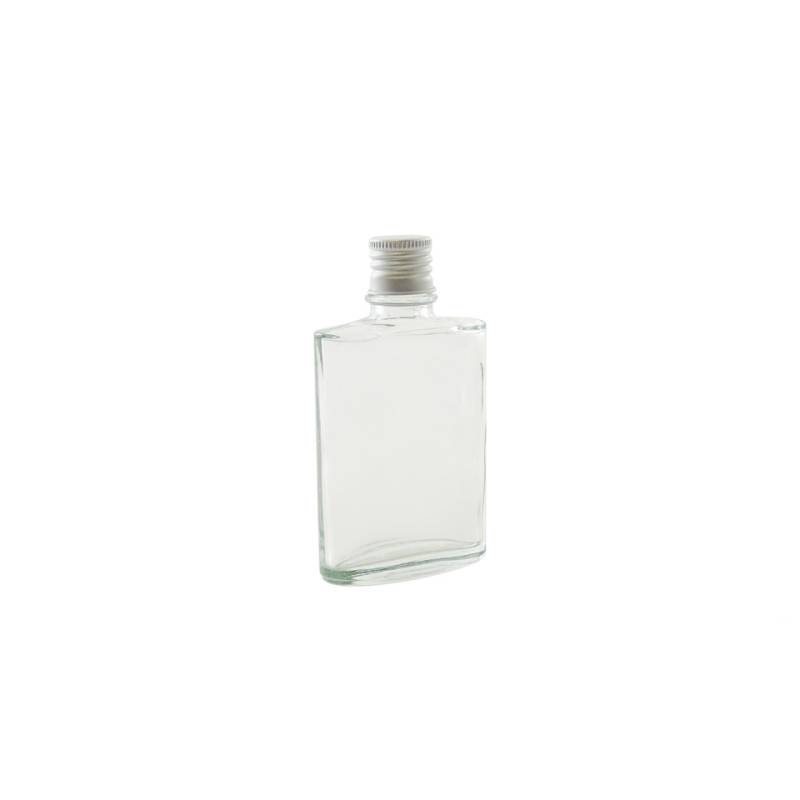Bouteille ovale en verre avec bouchon cl 5