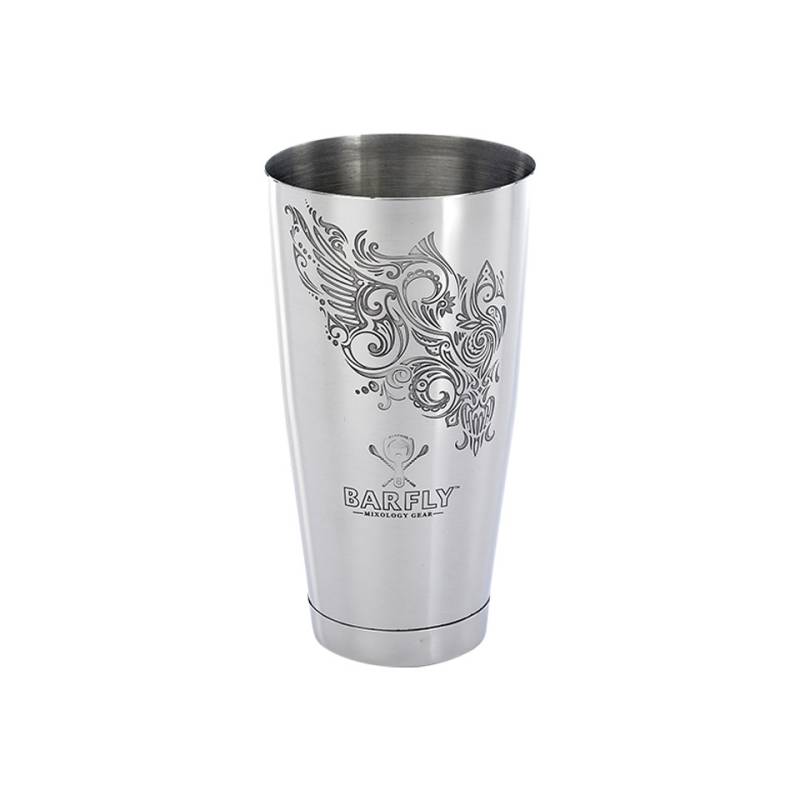 Shaker boston en acier inoxydable équilibré et décoré cl 82.8