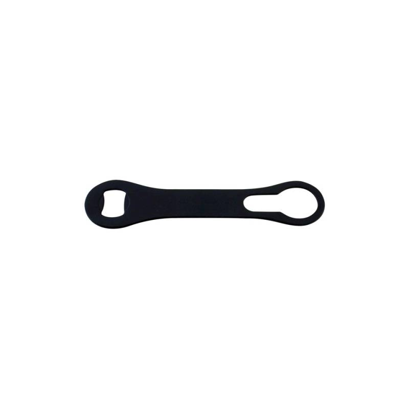 Lève-capuchon plat en acier inoxydable V-Rod noir 18,5 cm