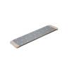 Giusto planche à découper en acier inoxydable et en bois pour pinsa et pizza 40.5x12 cm