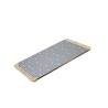 Giusto tabla de cortar de acero inoxidable y madera para pinsa y pizza 36x19,5 cm