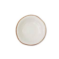 Assiette plate en céramique Méditerranée Novità Home blanc cm 24