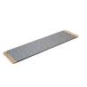 Planche à découper Giusto en acier inoxydable et en bois pour pinsa et pizza 67.5x19.5 cm