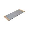 Giusto planche à découper en acier inoxydable et en bois pour pinsa et pizza 75x30 cm
