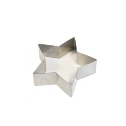 Molde de estrella de acero inoxidable 13,5x4 cm