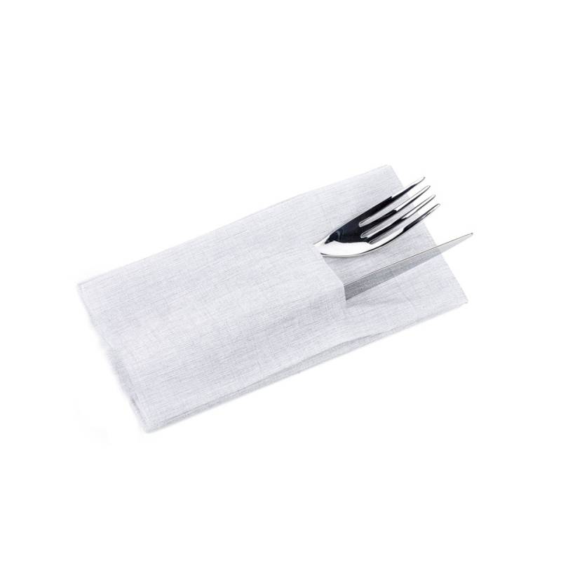 Serviette de table Easy pliée 1/8 cellulose gris clair cm 40x40